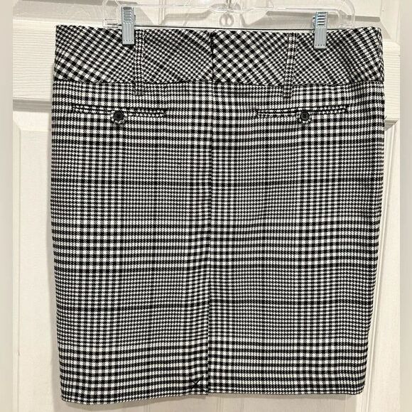 Maurices Houndstooth‎ Black White Pencil Skirt size 11/12 - Picture 3 of 6
